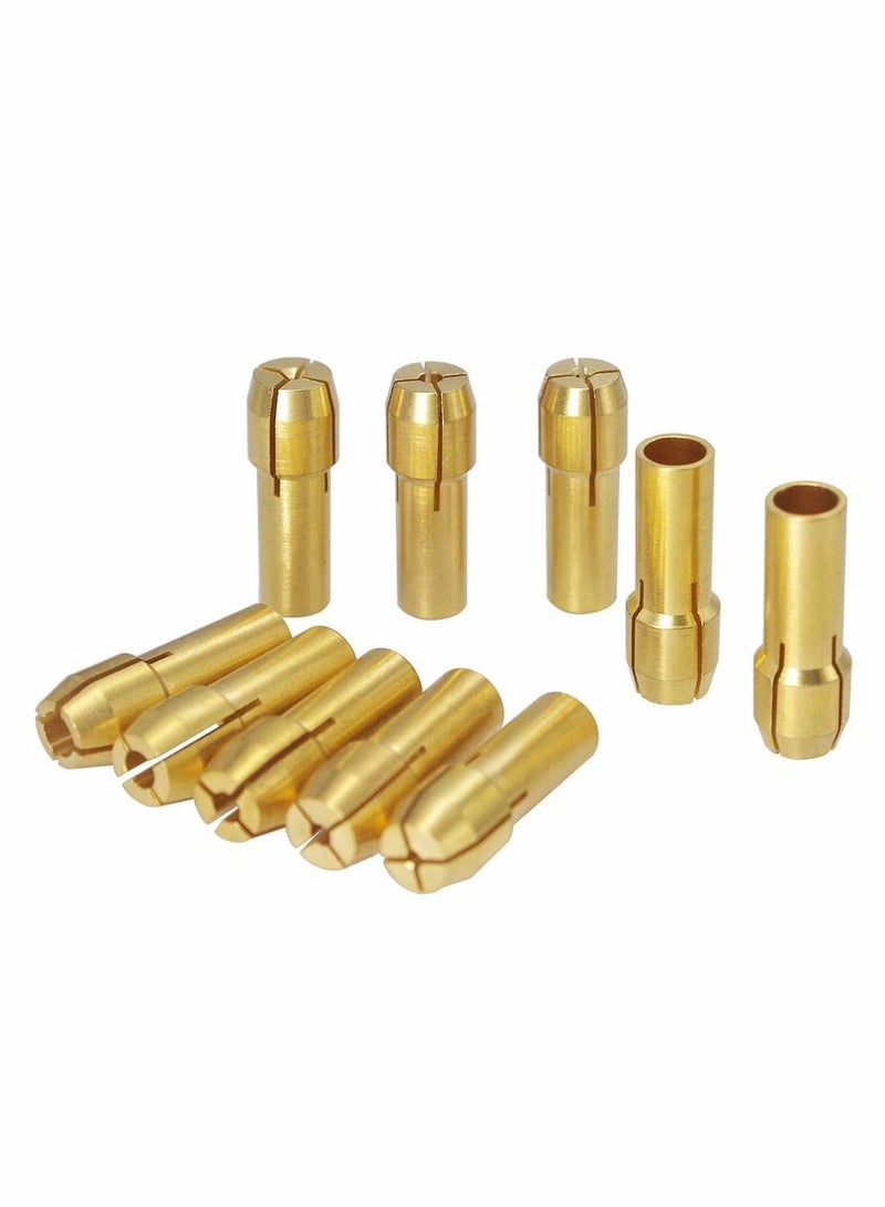 Micro Drill Collet Set 0.5-3mm Mini Small Brass with Allen Wrench for 2.35mm Rotary Tools (3 Sets) - Image 4