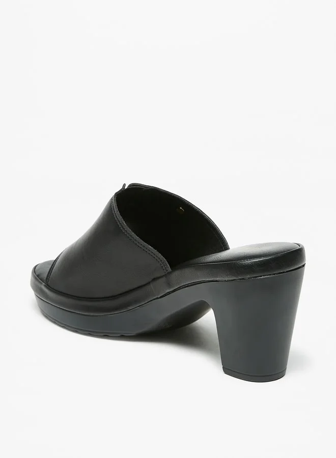 Flora Bella By Shoexpress Women's Solid Slip-On Block Heels Ramadan Collection