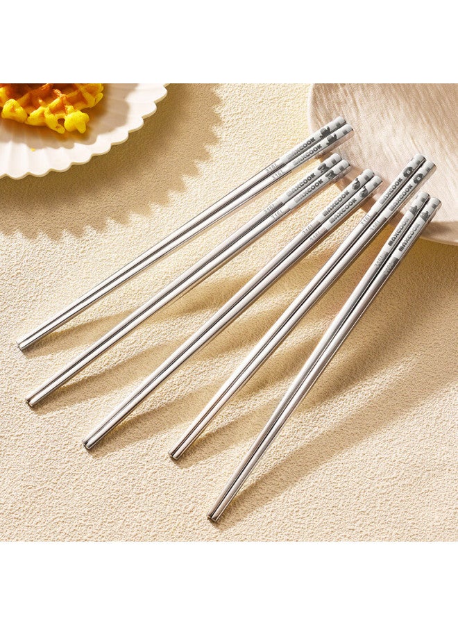 MAX COOK Maxcook 316l Stainless Steel Chopsticks 5 Pairs Cartoon Divided Chopsticks Colorful Chopsticks Household Creative Tableware Set Mck5905 - Image 3