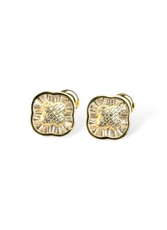 Precious Square Crystal Stud Earring