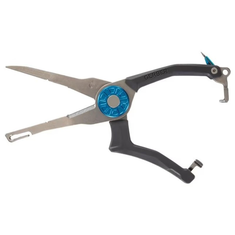 Gerber Gerber Gear Hemoplier - Fishing Pliers with Knot Tying Tool, Eyelet Clearing Tool, Micro Serrated Cutter & More - Premium Fishing Gear - Saltwater Fishing Tool  - Image 1