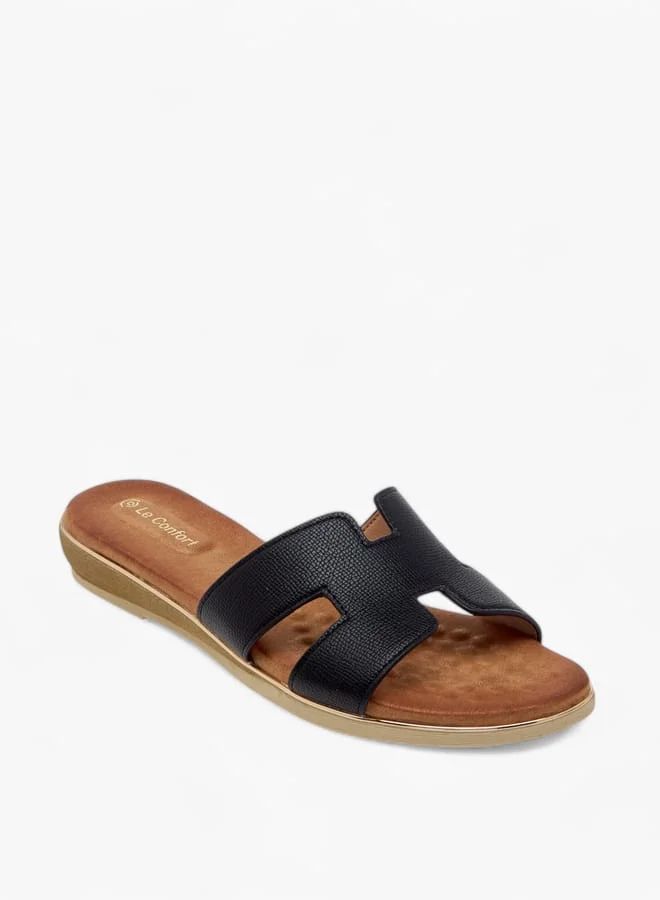 لو كونفورت Women Cutout Detail Slip-On Sandals