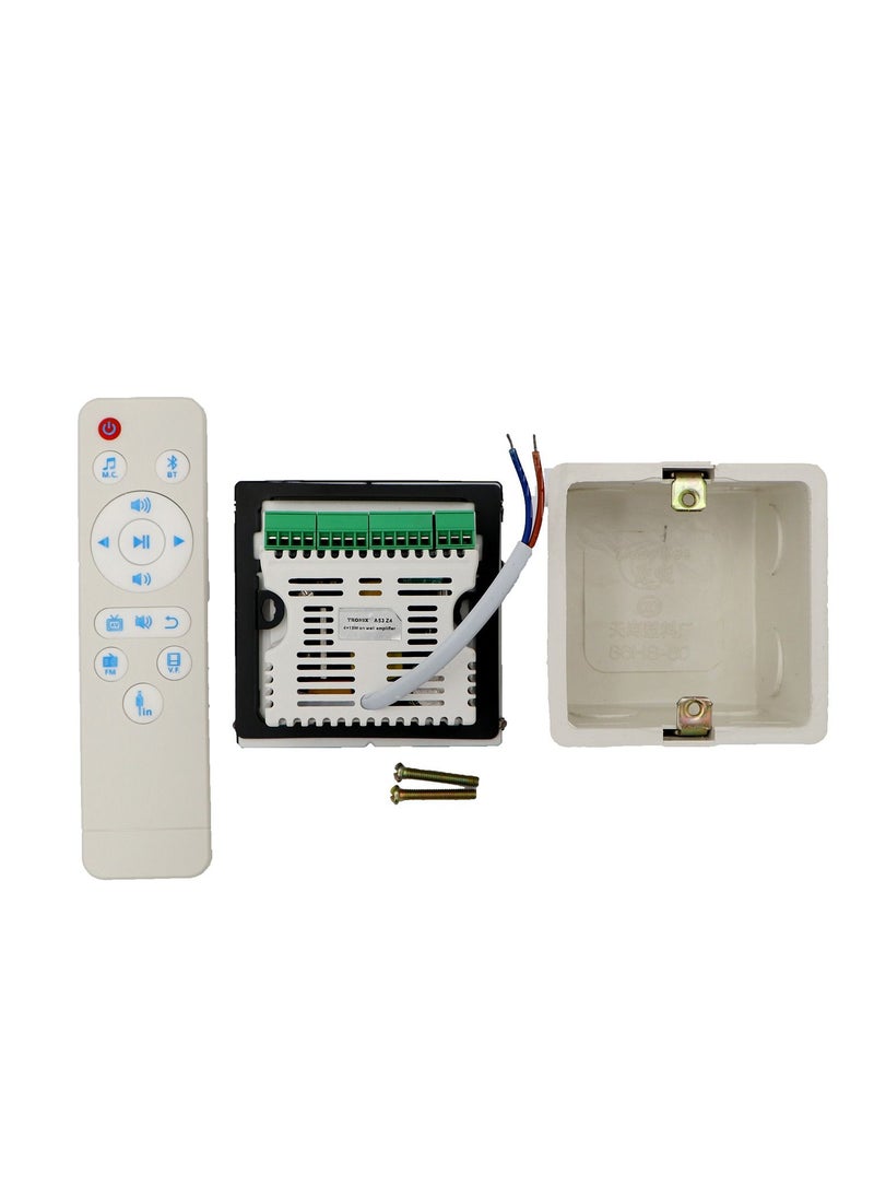 Tronix A53-Z4 مكبر صوت حائطي رباعي المناطق بمقاومة 8 أوم مع بلوتوث وUSB وFM