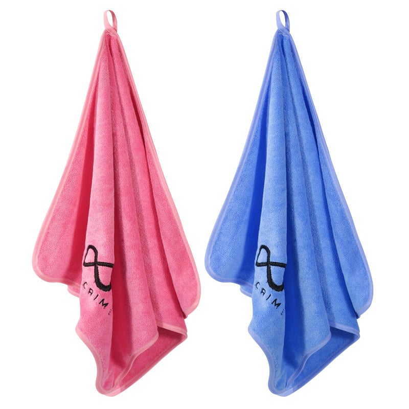 INFICRIME 2 Pack Microfiber Gym Towels, 380 GSM 15"x31" Bigger Size Super Soft Quick-Drying Towels for Workout, Yoga, Fitness, Sports, Sweat Absorbent & Lightweight - Image 1