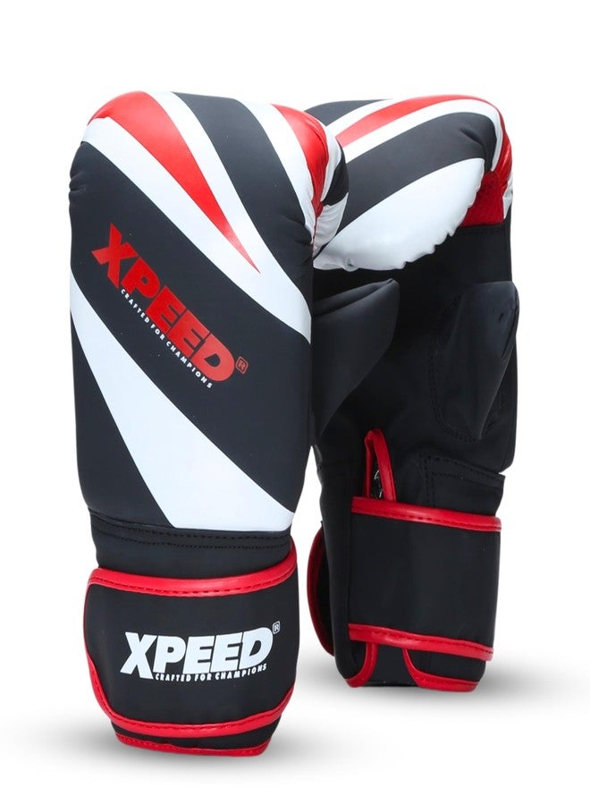 XPEED قفازات Xpeed Premium PU Performer Bag للملاكمة || فنون القتال المختلطة || الكيك بوكسينغ || الملاكمة التايلاندية || مقاومة ممتازة للصدمات للرجال والنساء (زوج واحد) (صغير/متوسط) - Image 1