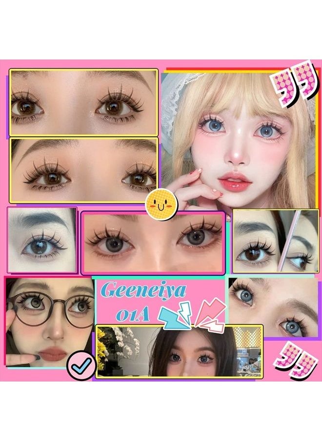 Geeneiya - Manga Lashes Natural Look Anime False Eyelashes Individual Wispy Korean Makeup Eye Lashes Clusters 10 Pairs Asian Chinese Japanese Fake Eyelashes Pack by Geeneiya - Image 1