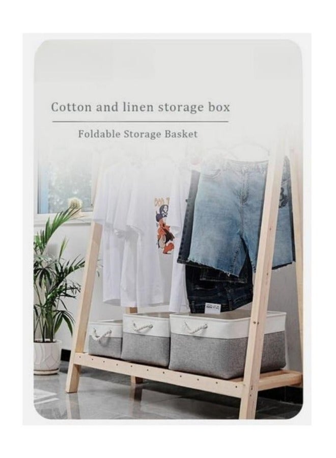 ميكسد الأبحاث المتعلقة ب 3 قطعة القطن الكتان تخزين مربع - Image 2