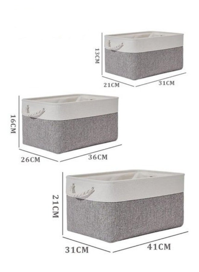 ميكسد الأبحاث المتعلقة ب 3 قطعة القطن الكتان تخزين مربع - Image 5