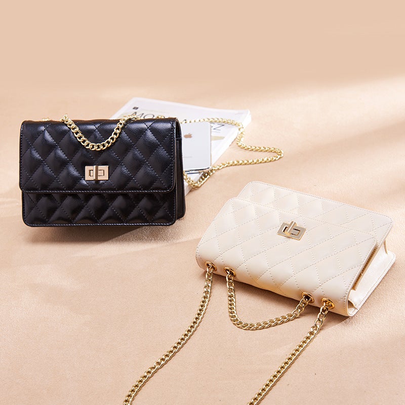 2023 Bag Women'S Bag New Summer Trendy Girl'S Spice Girls Four Seasons Universal Single Shoulder Crossbody Rhomboid Chain Bag - Image 4