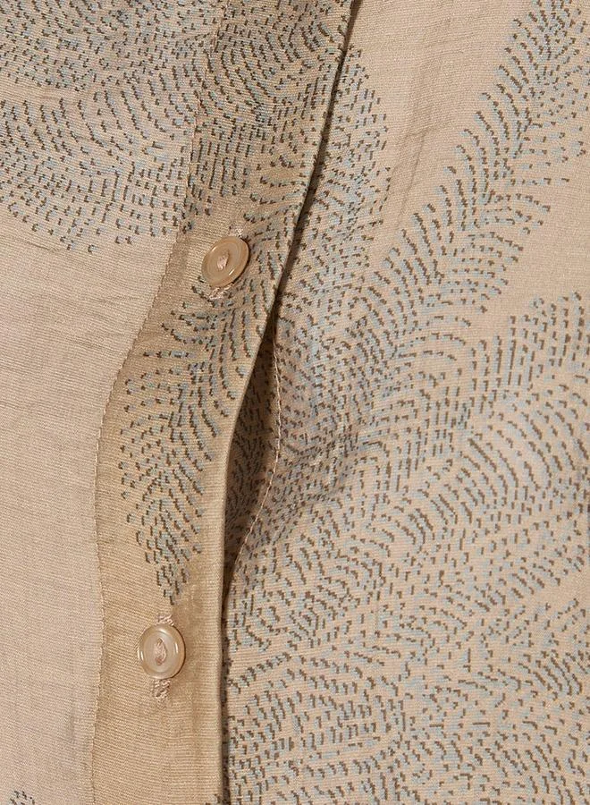 Splash FAV Relaxed Fit Shirt with Leaf Print