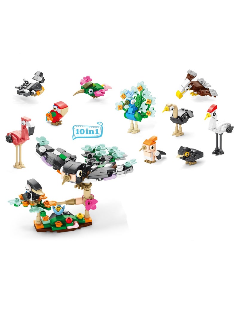 10-In-1 Bird Paradise, Animal Building Block Assembly Kit Games And Engineering Toys, Suitable For Children And Teenagers, Suitable For Gifts - Image 1