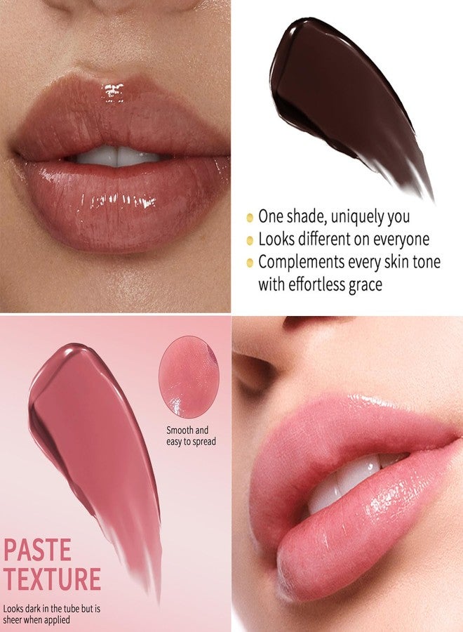 Dulele 2PCS Honey Lipstick Tinted Lip Balm, Glossy Hydrating Lip stick, Sheer Black Jelly Lipstick, Nourishing Black and Pink Lip Stick, Moisturizing Lip Care Balm for Dry Lips - Image 2
