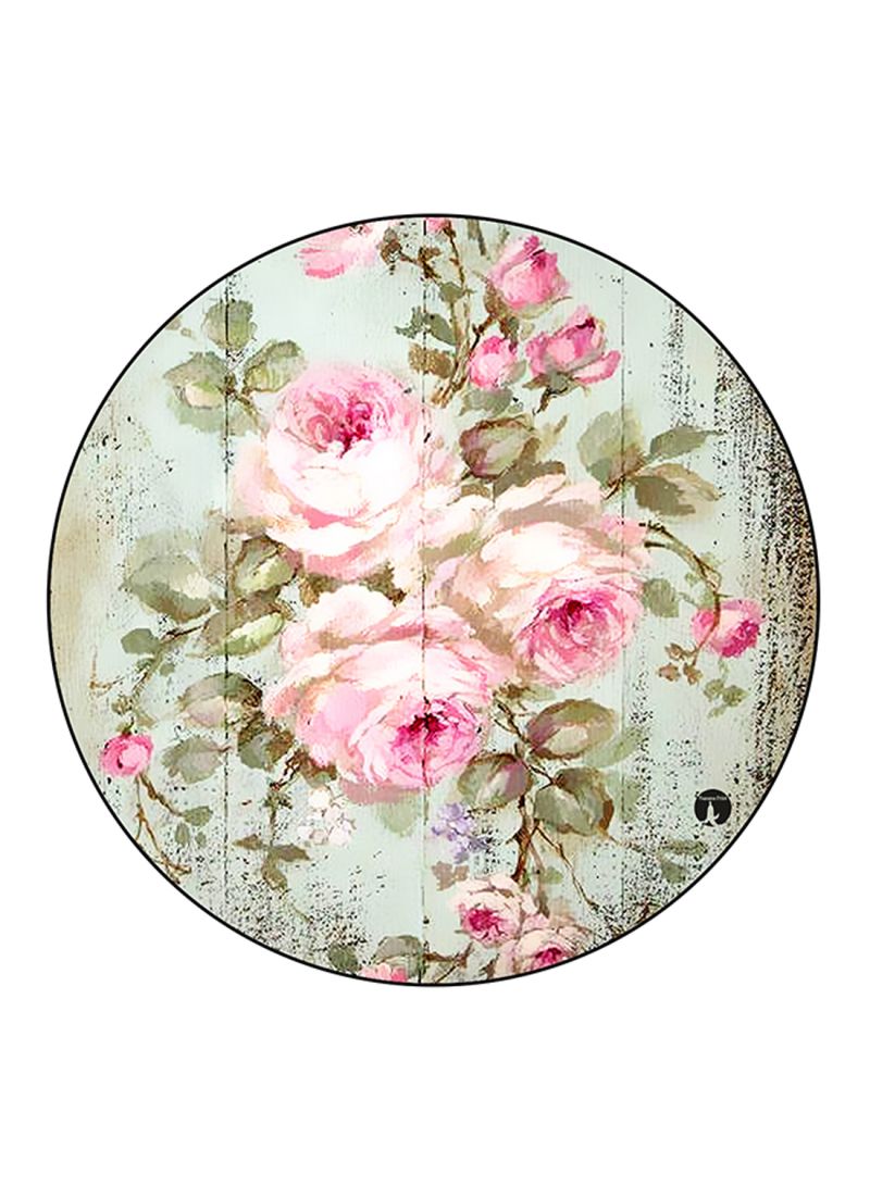 RKN Flowers Printed Fridge Magnet Round  Multicolour - Image 2