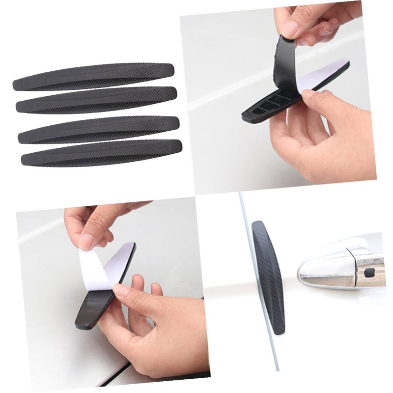 4pcs Door Edge Guards Black Car Door Scratch Protector Strips For Vehicles - Image 5