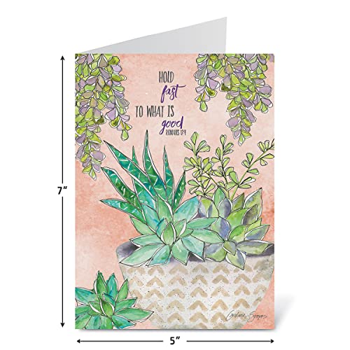 Current Multiple Blessings Thinking of You Cards Religious with Envelopes - Assortment of 20 Greeting Cards, 10 Designs, Large 5" x 7" Christian Thinking of You Cards - Image 5