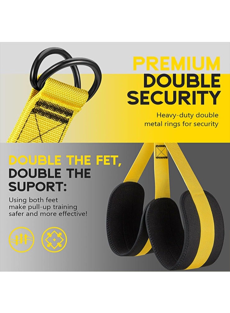 meayul Pull Up Assistance Bands, Adjustable Heavy Duty Resistance Band for Pull Up, Comfortable Fabric Feet/Knee Rest, Assistance Bands for Pull-Up, ull Up Assist Band, Training at Home & Gym, with Carrying Bag - Image 5