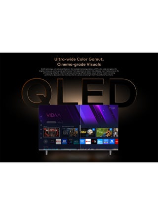 65 Inch QLED advanced technology and Quantum Dot backlight, 4K Smart TV Wall Mount,Platinum Metallic Frameless Design, Built-in Wi-Fi 2.4Hz and bluetooth, 125% Wider Colour Gamut for Cinema Visuals, Voice Control, Apps YouTube, Netflix, Prime video, 2 Year Warranty ,OS Update Black 65T6 (G6560N) - view 2