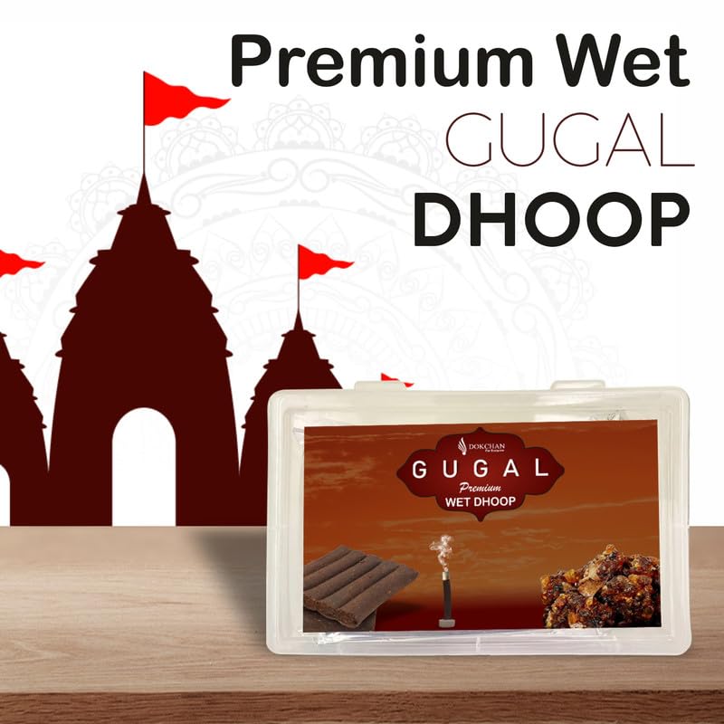 DOKCHAN Premium Wet Dhoop Long Lasting Fragrance for Home Meditation Air Purifier Daily Pooja Rituals Festivals (10 Sticks 1 Box | Black Gugal Chandan Pack of 3) - Image 5