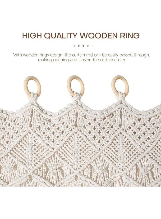 انتيكيانو ستارة مكرمية – ديكور يدوي من القطن – المقاس 200×90 سم - Image 5