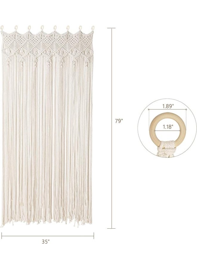 انتيكيانو ستارة مكرمية – ديكور يدوي من القطن – المقاس 200×90 سم - Image 2