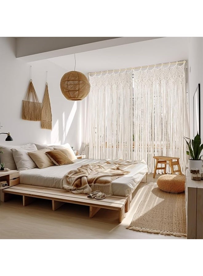 انتيكيانو ستارة مكرمية – ديكور يدوي من القطن – المقاس 200×90 سم - Image 4