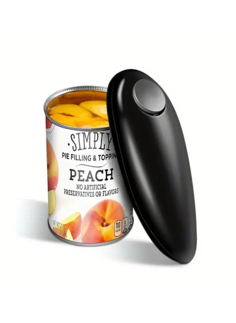 One Touch Electric Can Opener Easy Open Any Can Size with Smooth Edge, Hands Free and Battery Operated Electric Can Openers for Kitchen, Kitchen Gadget Electric Can Opener for Seniors with Arthritis