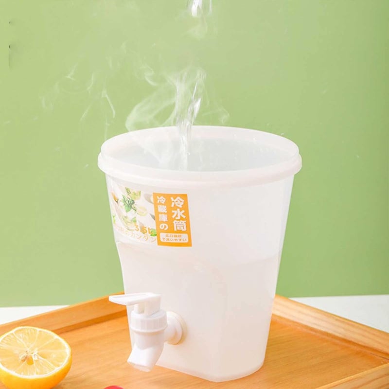 klarako 3.5L Large-Capacity Plastic Beverage Dispenser with Faucet, Ice Juice Container with Lid, Fruit Teapot Lemonade Milk Bucket Drinks, Fruit Teapot Lemonade Milk Bucket Drink - Image 3