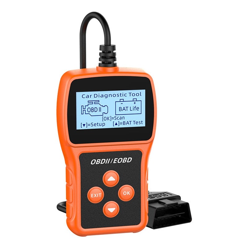مسح أجهزة OBD II: برتقالي، 9 بروتوكولات قياسية OBDII/EOBD - مراقبة بيانات في الوقت الحقيقي، قارئ رموز السيارات للمركبات البنزينية 12 فولت، النماذج الأوروبية بعد عام 2003، النماذج الأمريكية بعد عام 1996 - Image 1