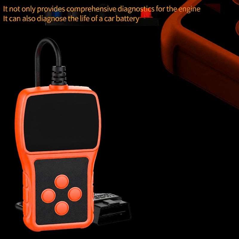 مسح أجهزة OBD II: برتقالي، 9 بروتوكولات قياسية OBDII/EOBD - مراقبة بيانات في الوقت الحقيقي، قارئ رموز السيارات للمركبات البنزينية 12 فولت، النماذج الأوروبية بعد عام 2003، النماذج الأمريكية بعد عام 1996 - Image 3