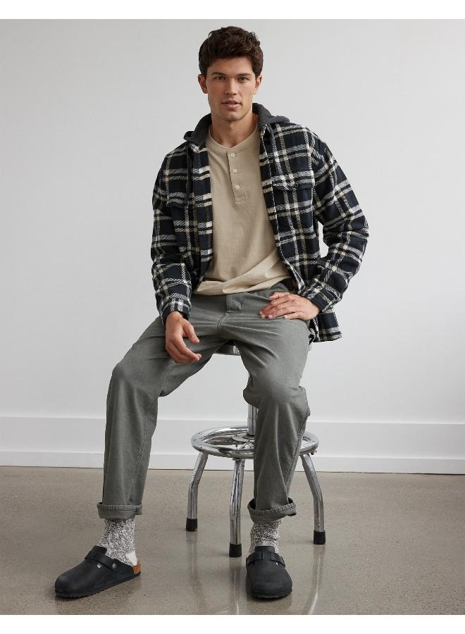 American Eagle Checked Hooded Shirt  - Image 5