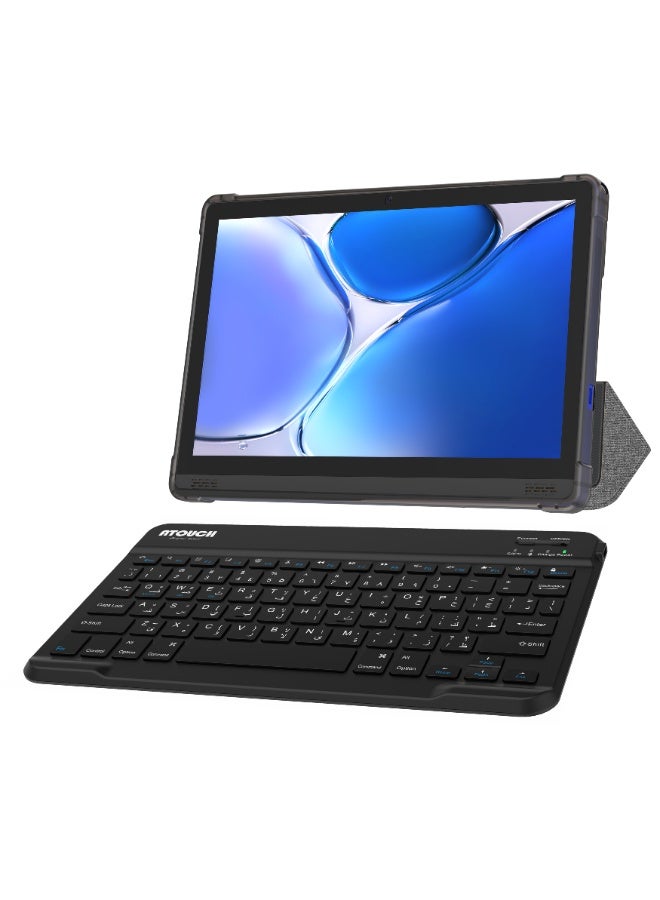 ATOUCH S-Tab Pro 12-Inch IPS Android 14 Kids Tablet 8GB RAM 512GB ROM Wi-Fi 5G Dual SIM Bluetooth Educational Tablet with Keyboard, Mouse & Foldable Stand Case – Grey - Image 2
