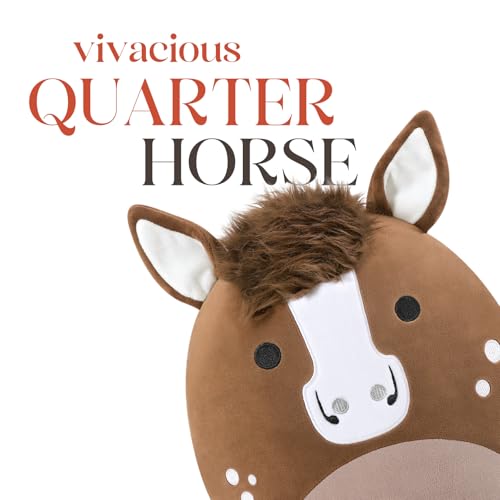 PEACH CAT Original Quarter Horse Stuffed Animal 12 Cute Horse Plush Soft Plushies Toys Gifts for Kids Adults Brown - Image 5