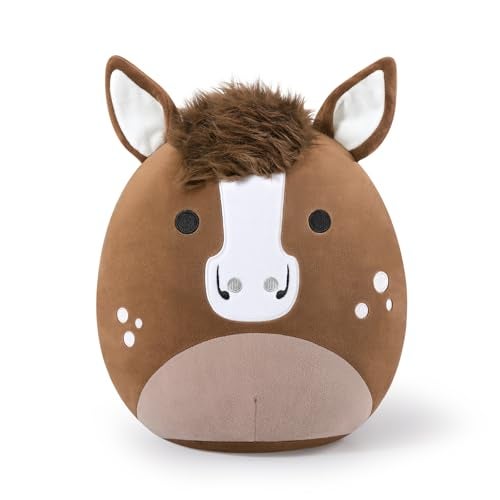 PEACH CAT Original Quarter Horse Stuffed Animal 12 Cute Horse Plush Soft Plushies Toys Gifts for Kids Adults Brown - Image 1
