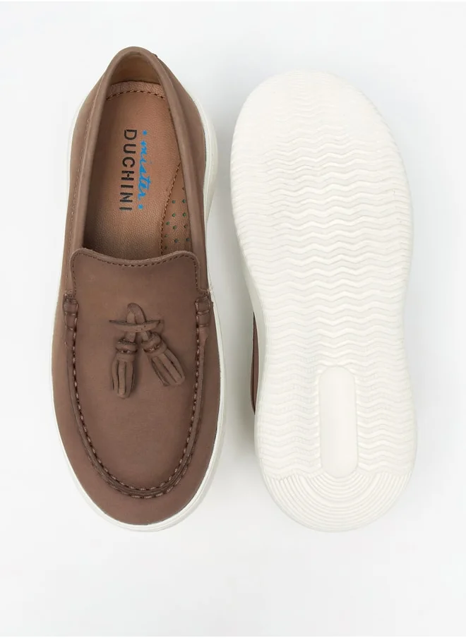 سيد دوتشيني Boys Tassel Detail Slip-On Moccasins