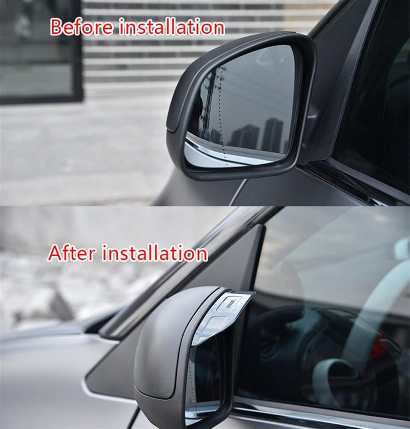 DEMULAX Car Rearview Mirror Rain Visor Set - Image 4