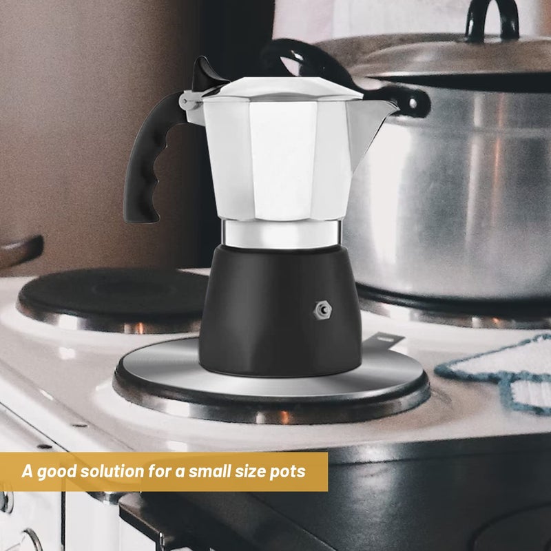 Amviner Induction Plate Adapter for Glass Cooktop Heat Diffuser for Electric Gas Glass Stove with Detachable Handle, 9.45 Inches - Image 4