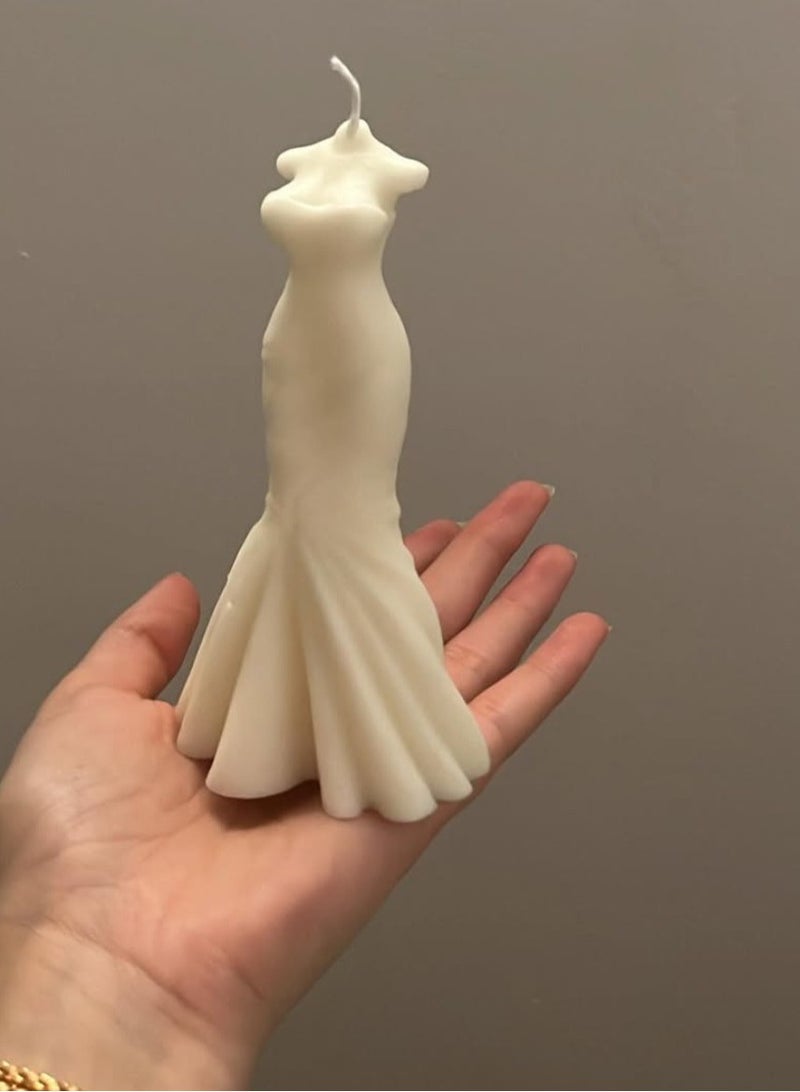 Bridal Dress Shape Candle Block  - Image 4