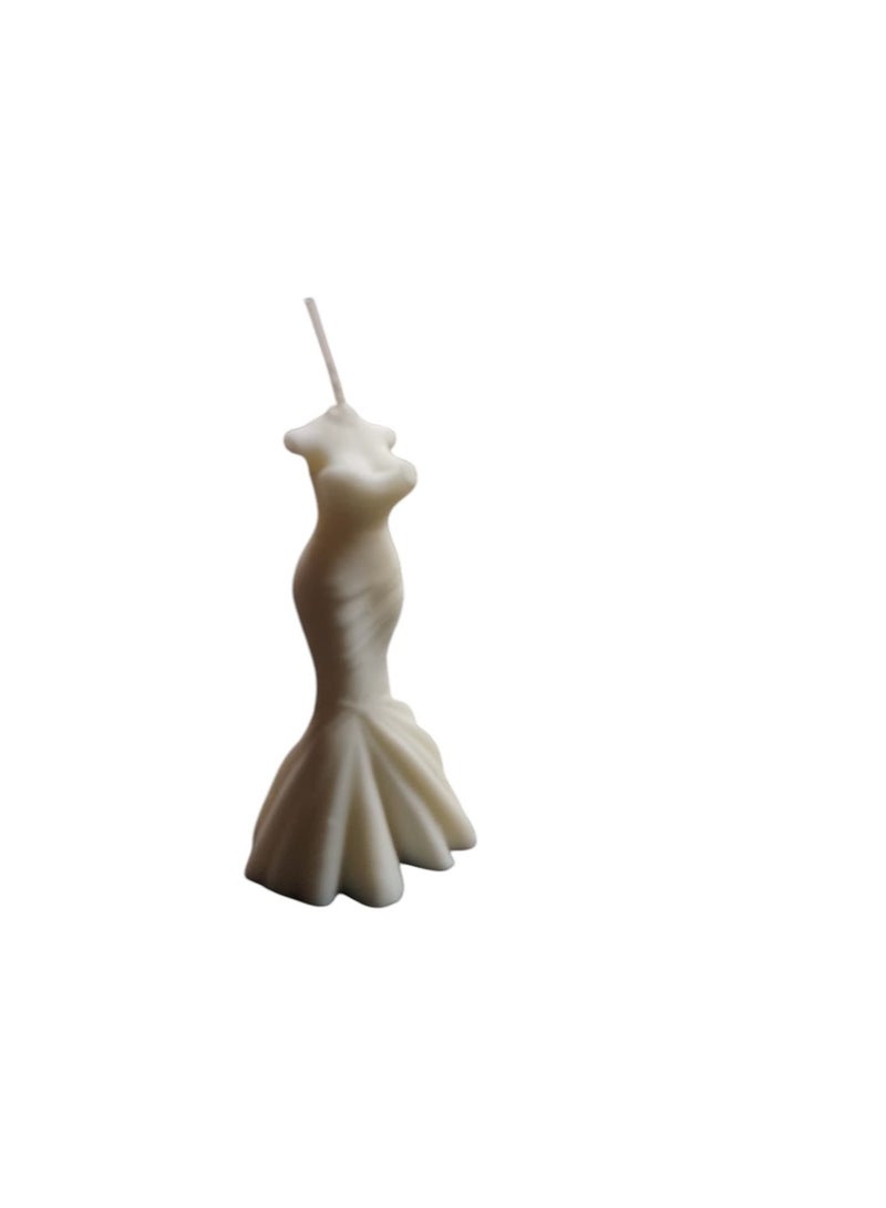 Bridal Dress Shape Candle Block  - Image 2