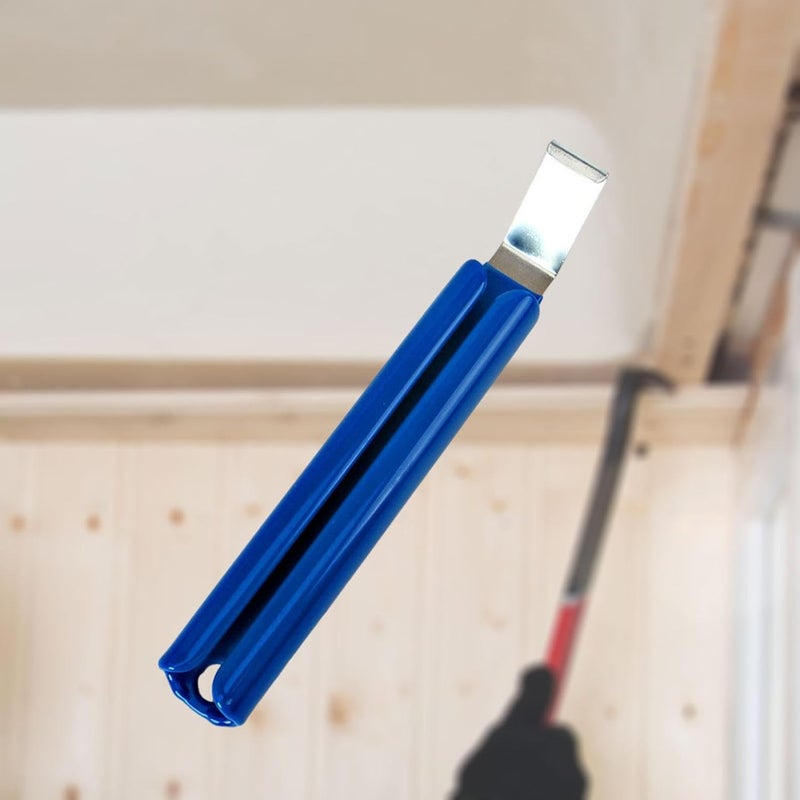 Vinyl Siding Installation Tool for Seamless Setup, Blue Siding Removal Hook with Non-Slip Handle, 7.09 Inch Hot Rolled Steel Construction for Home Repair and Maintenance - Image 4