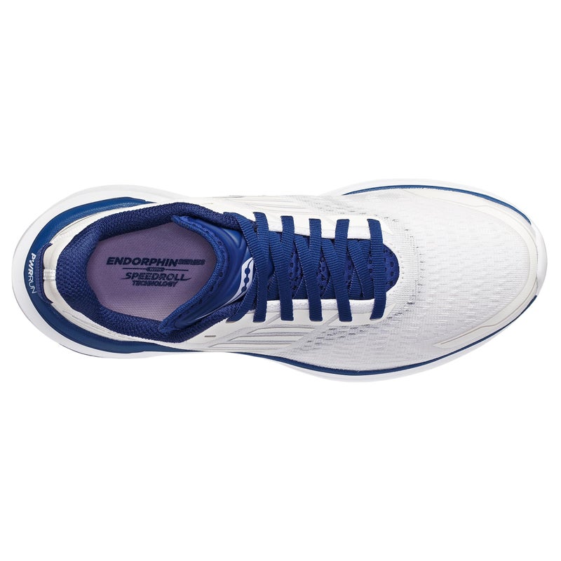 Saucony Women's Endorphin Shift 3 Sneaker, White/Indigo, 12 - Image 3