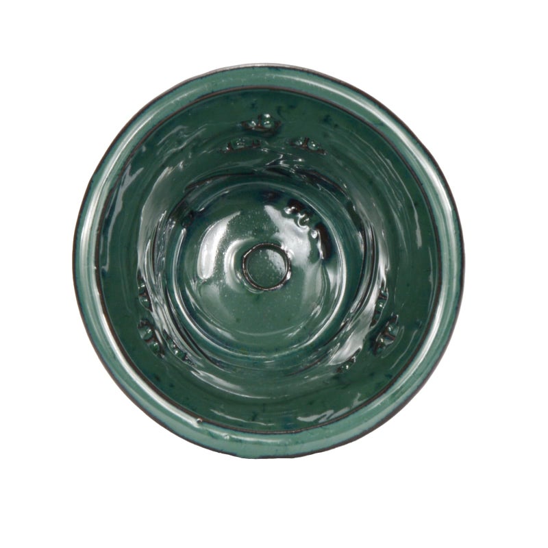 w w W&W Orchid Pot with Holes and Saucer for Repotting, 6 x 7 Inch, Green - Image 3
