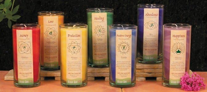 Aloha Bay Premium Scented Candle Hand Made Chakra Energy Jar | 11 Oz Jar | Love, Svadhishtana| Yoga, Prayer & Meditation Candle | Long Burn 60 Hours | Essential Oils of Cedar, Spruce & Rosemary | Aloha Bay - Image 4
