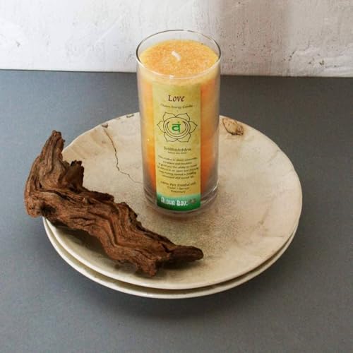Aloha Bay Premium Scented Candle Hand Made Chakra Energy Jar | 11 Oz Jar | Love, Svadhishtana| Yoga, Prayer & Meditation Candle | Long Burn 60 Hours | Essential Oils of Cedar, Spruce & Rosemary | Aloha Bay - Image 3