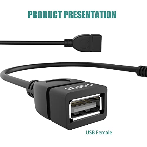 Eanetf USB to Aux Audio Adapter, 2PCS 3.5mm Male to USB Female for Playing Music with U-Disk in Your Car,orked only When Your CAR 3.5mm AUX Port Must has Audio decoding Function- No Power Supply - Image 2