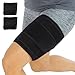 Vive Thigh Hamstring Compression Sleeve Brace for Men Women 2 Pack Black Pain Relief Support Wrap for Sciatica Hip Flexor Groin Leg Upper Thigh Quick Results Sciatic Nerve Recovery - Image 1
