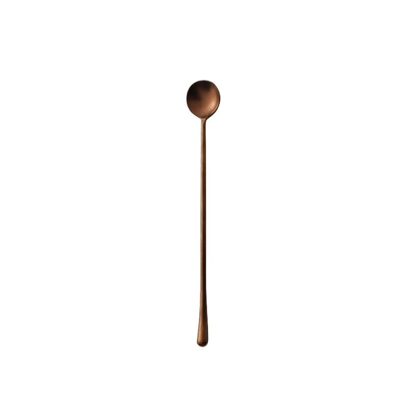 Rose Gold 8 Piece Stainless Steel Flatware Set Retro Cutlery For Household Tableware - Image 2