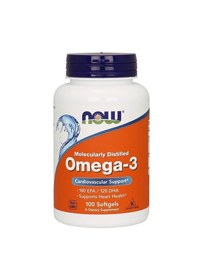 كبسولات أوميغا 3 1000 ملغ، 100 كبسولة هلامية