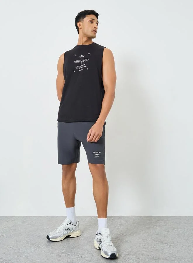 Styli Active Men Relaxed Fit Round Neck Tank