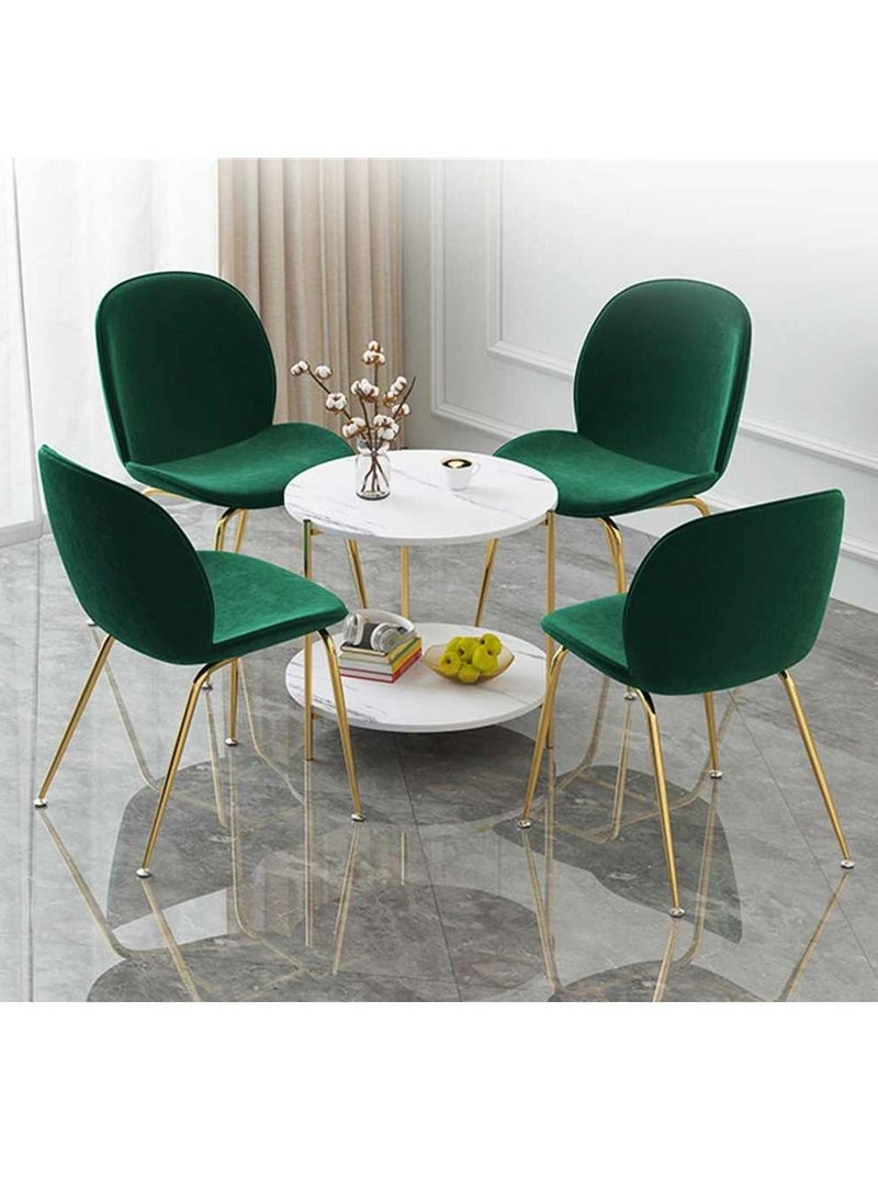 Generic Round Tea Table Living Room Coffee Tables Marble Texture Wooden Combination Furniture Durable Table  - Image 4