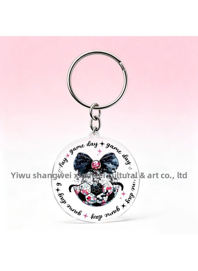 2026 World Cup Theme Scene Decoration Atmosphere Setup – Color: World Cup Keychain Style D - Image 1
